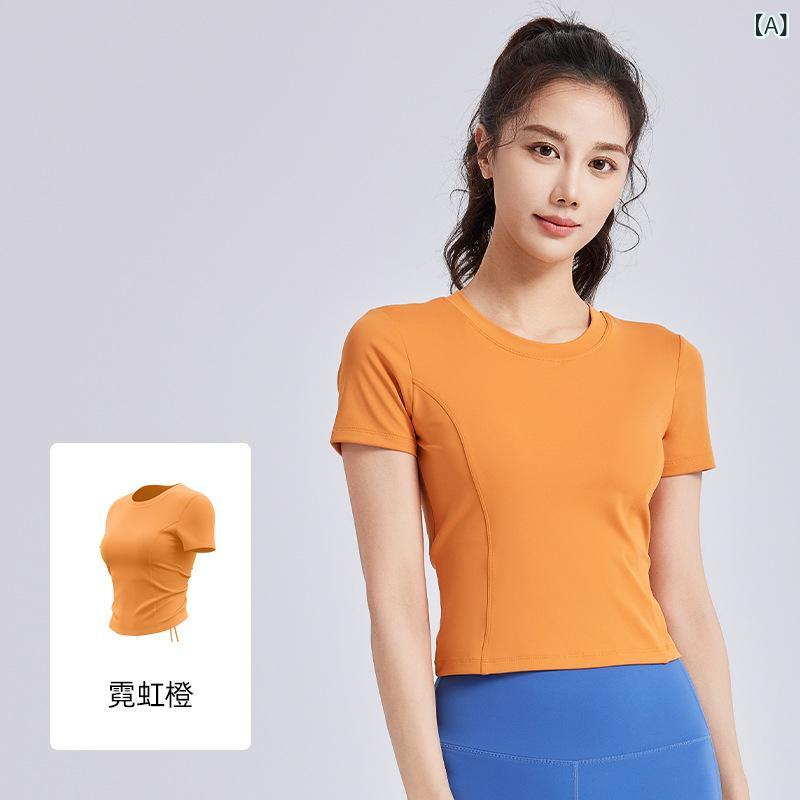 ヨガウェア レディース 半袖 メッシュ 吸湿速乾 通気性 スポーツ ランニング フィットネス トレーニング トップス 無地 春夏 秋冬