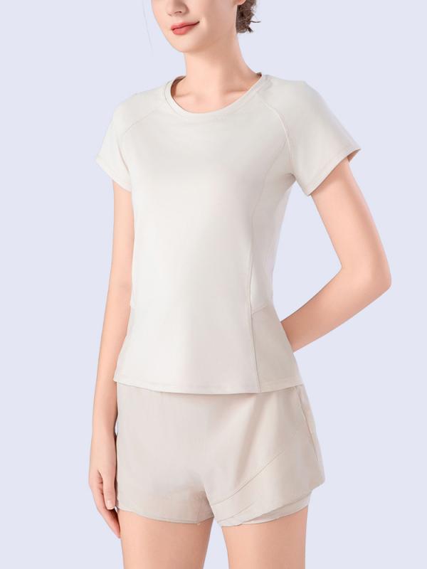 ヨガウェア レディース 半袖ショートパンツ 上下セット スポーツウェア メッシュ 吸湿速乾 トレーニング ランニング 普段使い 春夏 ポ..