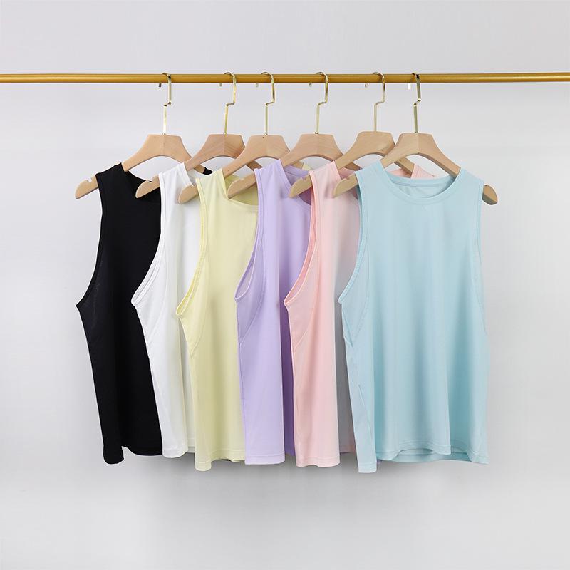 タンクトップ レディース ヨガウェア メッシュ切り替え スポーツブラ トップス 吸湿速乾 接触冷感 ノースリーブ 運動着 ルームウェア 普段使い 黒 青 白 ピンク 黄色 紫 春夏