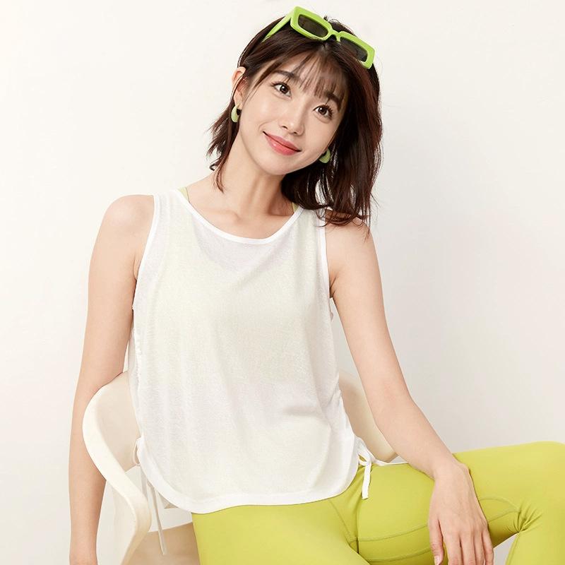 タンクトップ レディース 春夏 ヨガウェア スポーツブラ 速乾 ランニング ウェア ノースリーブ トップス 接触冷感 伸縮性 トレーニング 運動着 フィットネス ジム