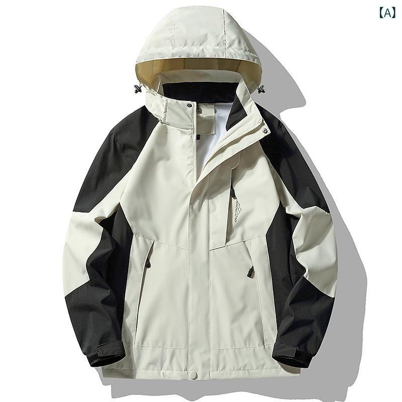 マウンテンパーカー 男性用 春秋 薄手 防水 防風 アウトドア 登山 ウェア 女性用 チーム 制服