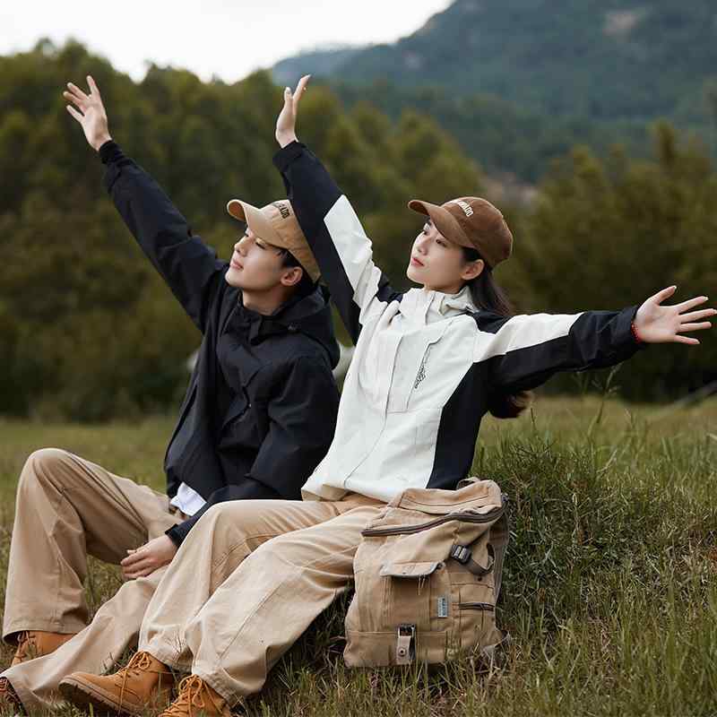 マウンテンパーカー 男女兼用 防風 アウター ジャケット 登山 ウェア アウトドア 釣り キャンプ トレッキング 軽量 薄手 ポリエステル 春秋 スポーティー カジュアル スタイル
