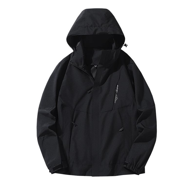 マウンテンパーカー メンズ レディース 防風 アウター 防水 撥水 ジャケット ジャンパー 登山ウェア トレッキング 釣り 春秋 薄手 軽量 男性用 女性用 アウトドア ウェア スポーツウェア 黒 ブラック