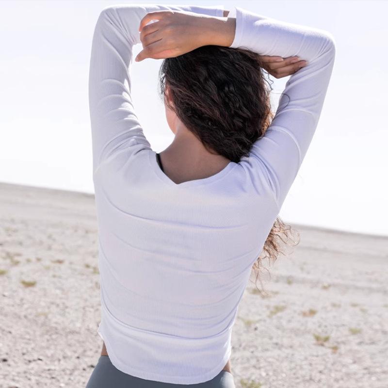 ヨガウェア レディース 秋冬 長袖 スポーツトップス 伸縮性 ストレッチ トレーニングウェア フィットネ..
