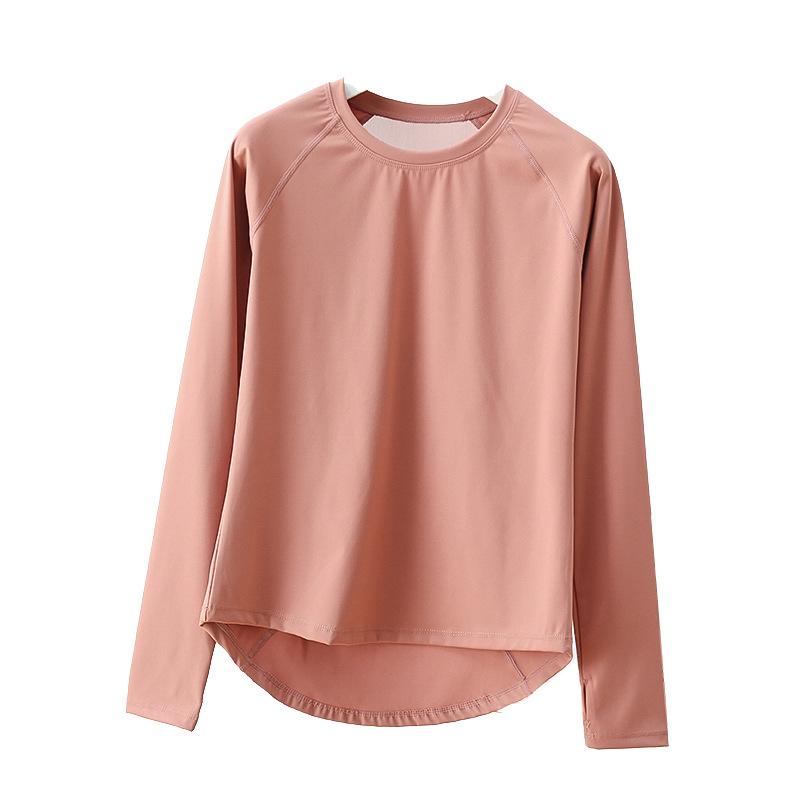 ヨガウェア レディース トップス 長袖 接触冷感 吸湿速乾 スポーツ Tシャツ 高弾性 ストレッチ 運動着 ..