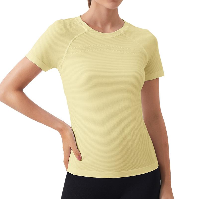 ヨガウェア レディース トップス スポーツウェア Tシャツ 半袖 吸湿速乾 スリムフィット トレーニング ..