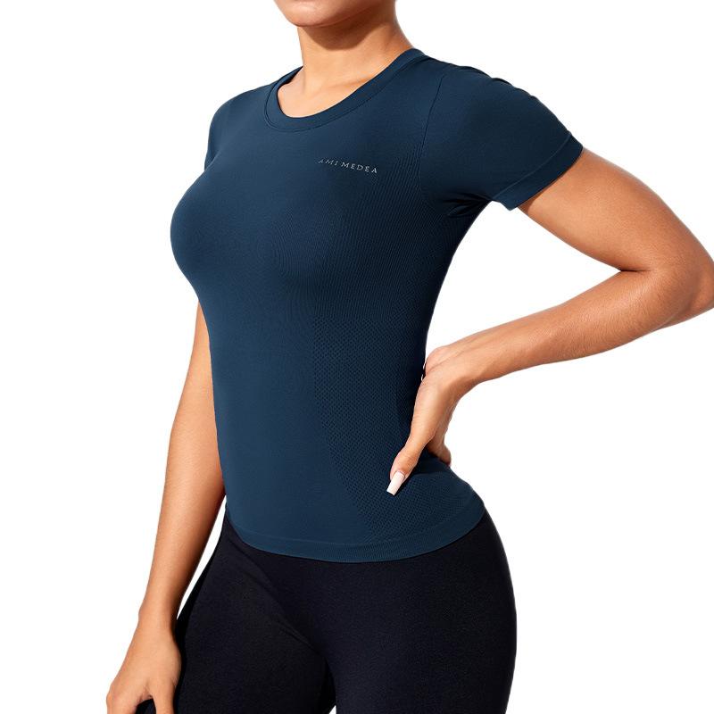 ヨガウェア レディース Tシャツ 半袖 スポーツウェア トレーニングウェア 無地 ストレッチ 吸湿速乾 ランニング ジョギング フィットネス 灰色 ブラック ブルー ワインレッド グリーン ピンク ホワイト 春夏秋冬