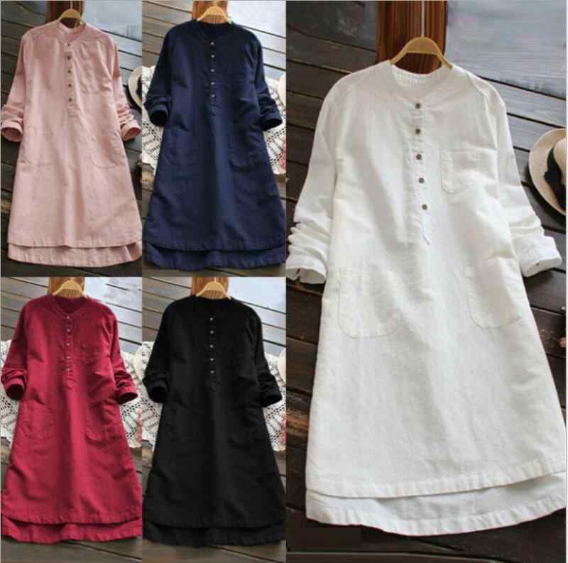 ワンピース レディース 大きいサイズ ゆったり ラウンドネック 半袖 コットン リネン 膝丈 ミディ丈 Aライン 裾フリル 無地 普段着 部屋着 ストリート カジュアル 欧美風 ホワイト ピンク レッド ブラック S M L XL XXL 3XL 4XL