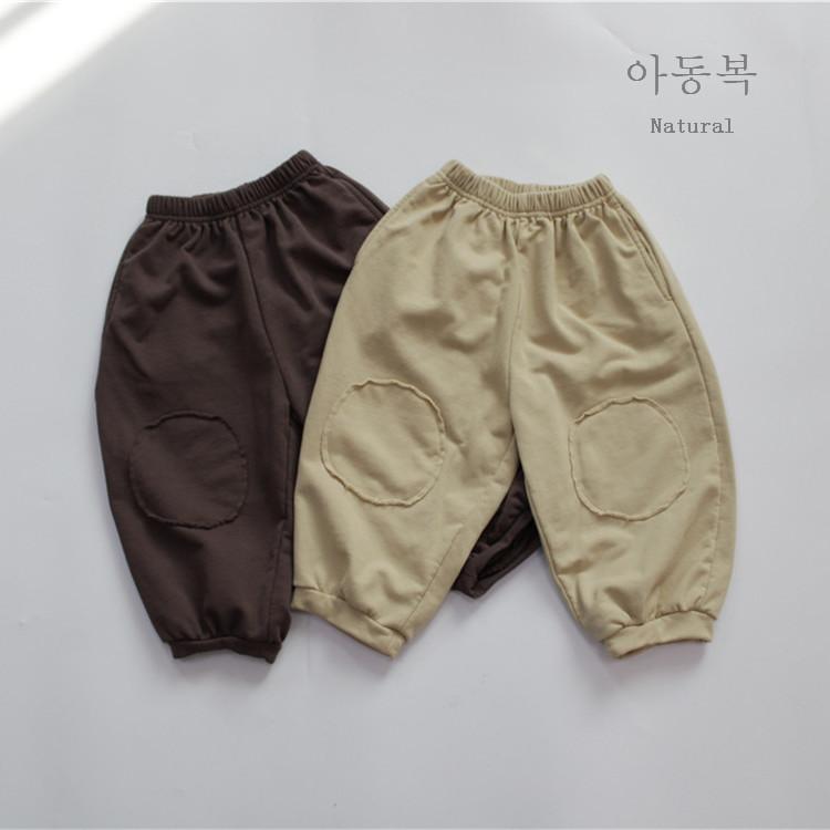 子供用パンツ 春秋物 子供 女の子 パンツ 韓国風 無地 カジュアルパンツ 綿 スポーツ パッチワーク 9分..
