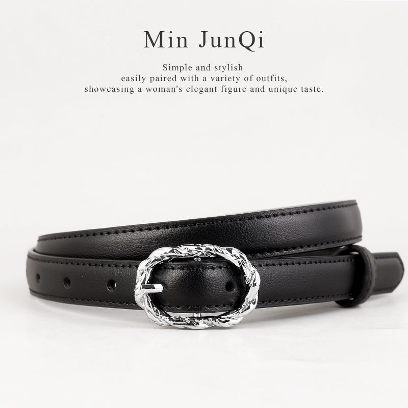 ベルト レディース 牛革 レザー ファッション カジュアル パンツ ビジネス 黒 ブラック 茶 ブラウン コーヒー 幅広 普段使い 本革 二層牛革 合金 穴あき 電気メッキ