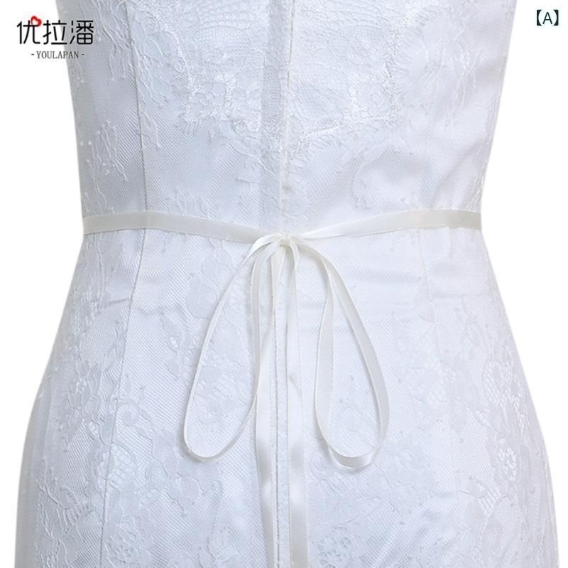 ウェディング ベルト レディース ブライダル 水晶 ラインストーン リボン サッシュ ベルト 飾り 付属品..