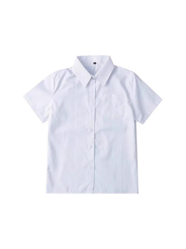 制服 シャツ レディース ブラウス 半袖 長袖 女子高生 JK 制服 スクール 浩海 刺繍 白 学院風 清新 甜..