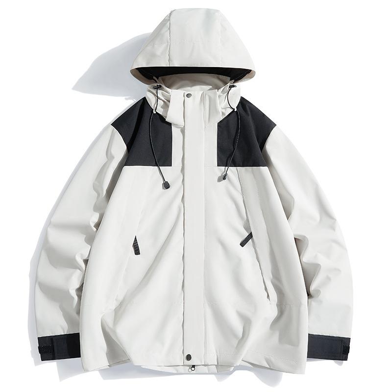 マウンテンパーカー 秋冬 防風 防水 登山 アウトドア 旅行 男性用 女性用 ポリエステル 抹茶緑 黒 ミル..