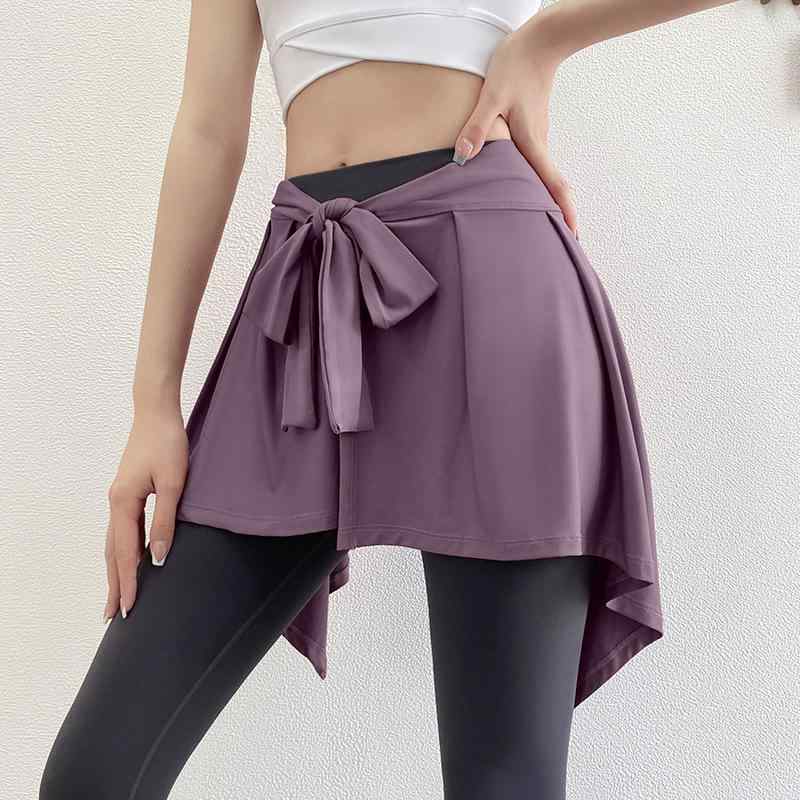 テニススカート レディース 春夏 接触冷感 吸湿速乾 ヨガ ランニング スポーツ ショートスカート 無地 黒 白 青 伸縮性