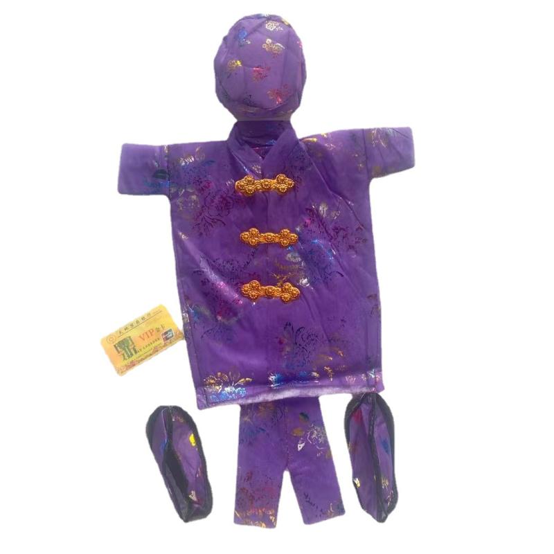 その他 寒衣 寿衣 祭祀用品 七彩 烫金 コットン 男女 布 ブラック ブルー レッド パープル ピンク