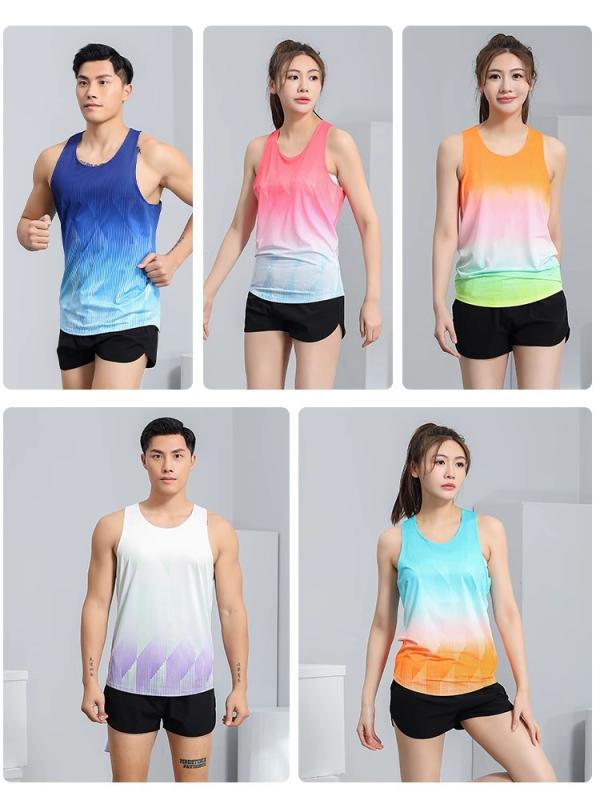 タンクトップ 陸上競技 トレーニングウェア スポーツウェア 大学生 高校生 チームウェア マラソン ランニングウェア 速乾 メンズ レディース 男女兼用 ポリエステル 吸湿性 通気性