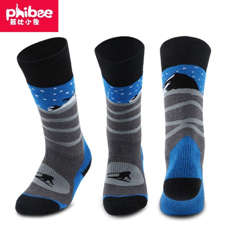 靴下 キッズ スキー ソックス 厚手 保温 サッカー ソックス スポーツ ソックス アウトドア パステルカラー ボーダー ドット