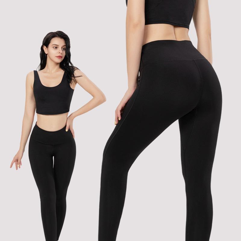 ヨガパンツ レディース スポーツレギンス トレーニング スパッツ ナイロン 吸湿速乾 伸縮性 ストレッチ ロングパンツ 腹押さえ ヒップアップ ブラック