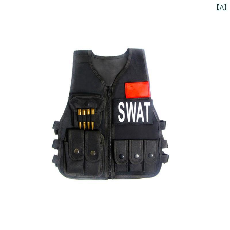 楽天ブリルビ子供用ベスト キャンバス地 多機能 迷彩 サバイバルゲーム 装備 通気性2