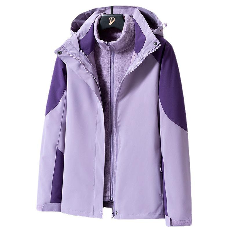 マウンテンパーカー メンズ レディース 取り外し可能 防風 防水 アウター 登山ウェア アウトドアウェア..