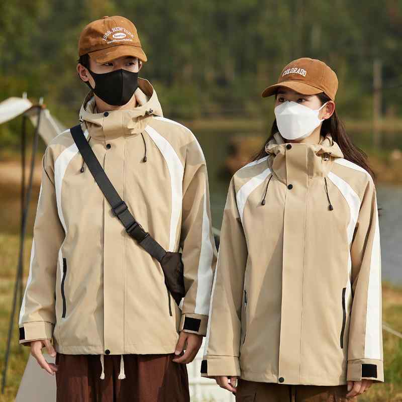 マウンテンパーカー レディース 秋冬 防寒 防水 防風 登山ウェア 取り外し可能 ジャケット ワインレッ..