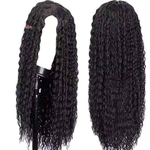 ウィッグ レディース ロングカール アフリカンカール ブラック ポンパドール 高温耐熱ファイバー エクステ コスプレ 舞台 発表会 イベント パーティー ファッション おしゃれ イメチェン