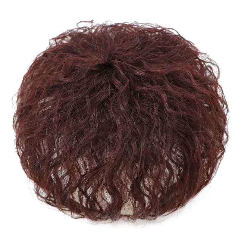 ヘアピース レディース 女性用 100%人毛 部分ウィッグ 白髪隠し トップカバー つけ毛 栗色 ダークブラウン ナチュラル ブラック ボリュームアップ 通気性