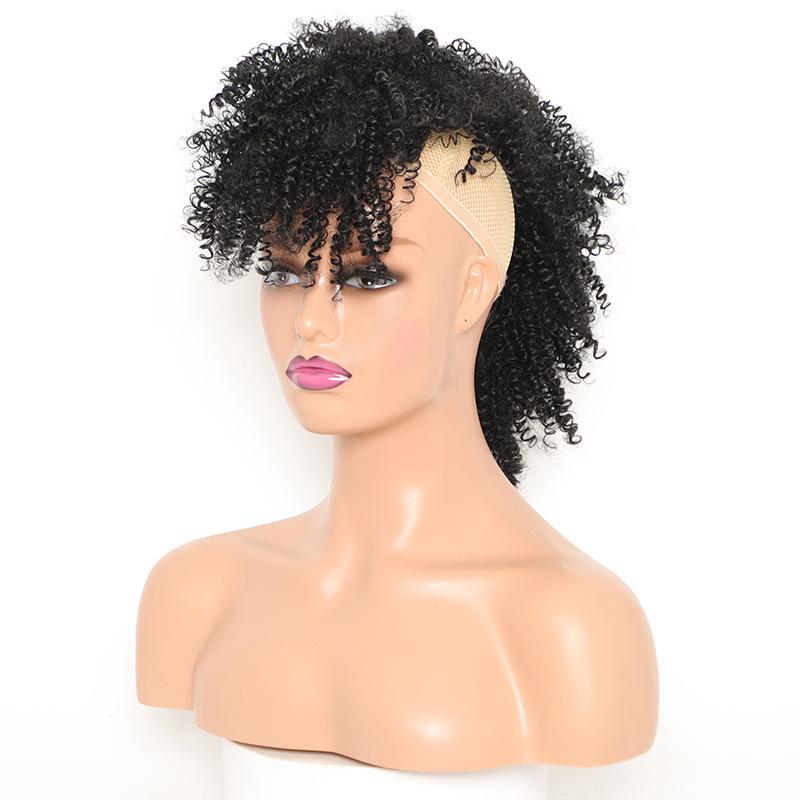 ウィッグ レディース ヨーロッパ風 ショートヘア カール 高温耐熱 アフリカ 巻き毛 エクステ ファッシ..