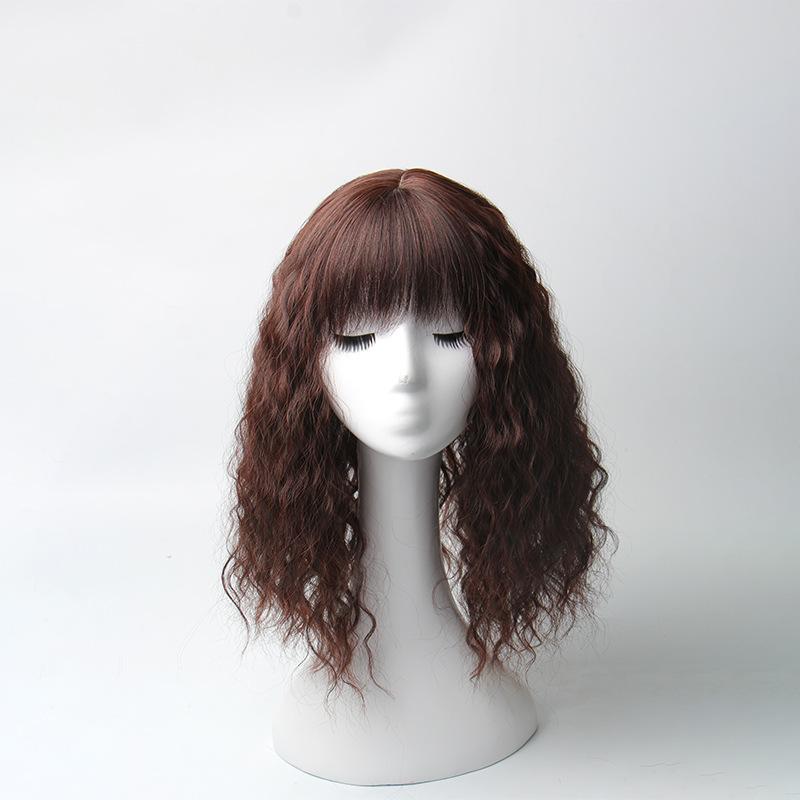 ウィッグ レディース 女性用 ファッション ゆるふわ 前髪付き ウェーブ カール ミディアム ロング 薄型 自然 黒髪 茶髪 普段使い おしゃれ 小顔 ナチュラル 耐熱