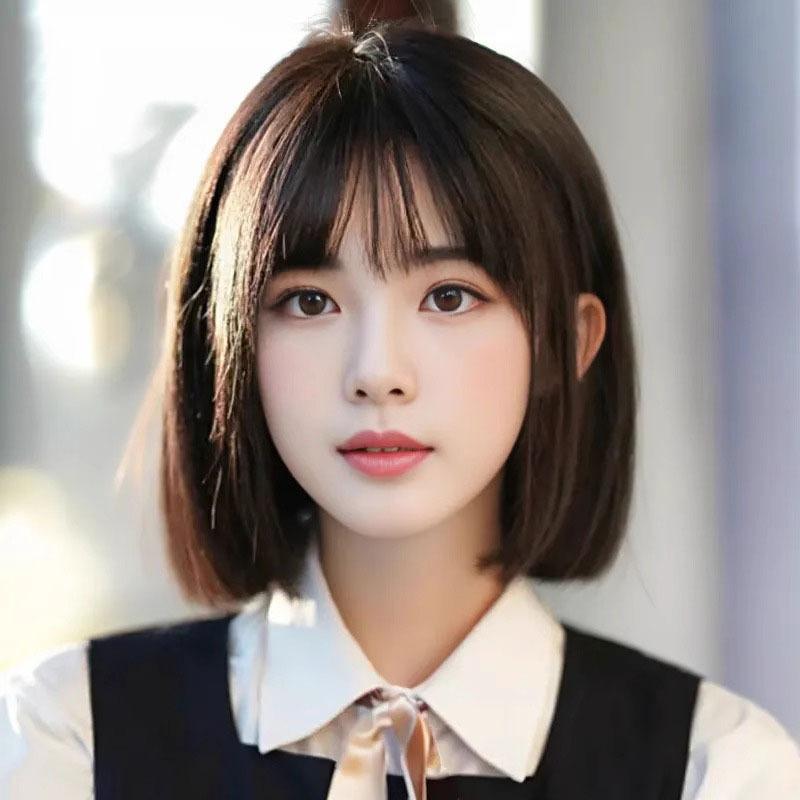 ウィッグ レディース ショート ボブ 自然なボブ 医療用 女性用 かつら フルウィッグ 鬘 黒髪 茶髪 チョ..