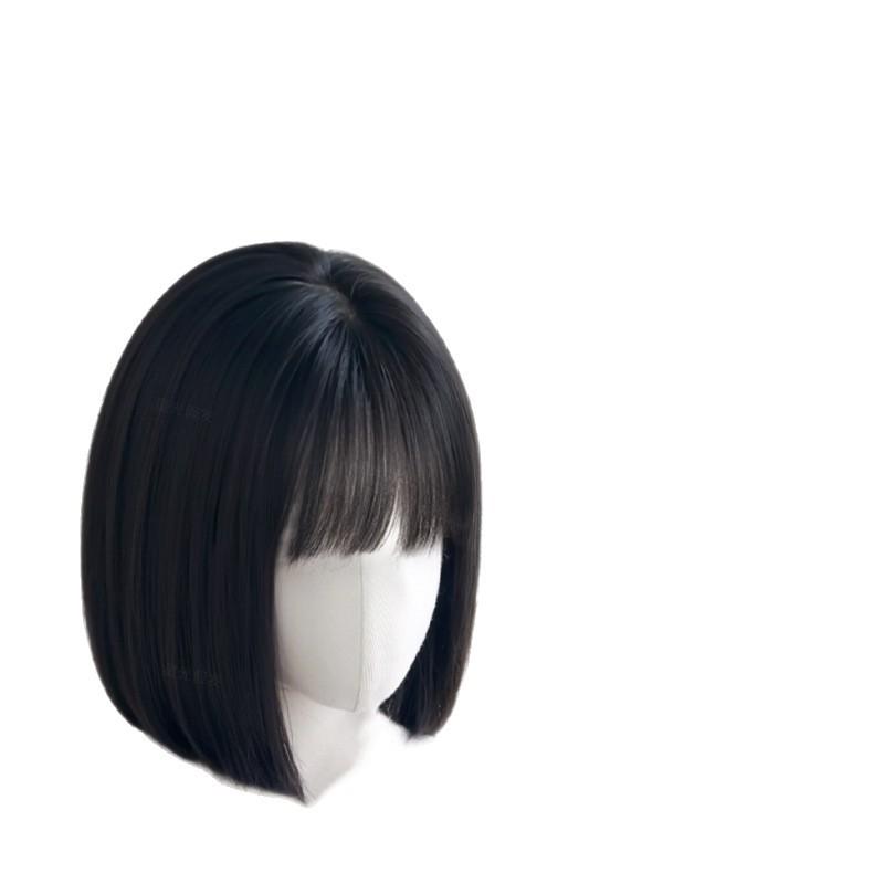 ウィッグ フルウィッグ レディース 女性用 自然 ショート ボブ 普段使い 斜め前髪 ブラック 黒髪 ブラウン 茶髪 レッド 赤髪 ゴールド 金髪 イメチェン 小顔効果