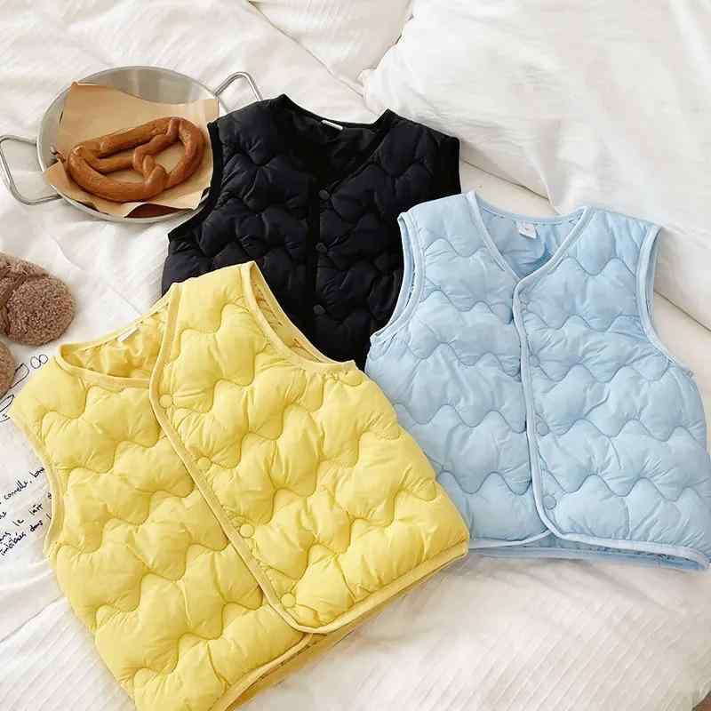 子供用ベスト 男の子 女の子 秋冬 加厚 中綿入り チョッキ ベビー 幼児 あったか 防寒 インナー アウタ..