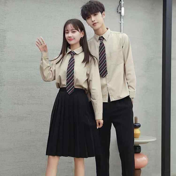 シャツ レディース スクールシャツ ブラウス 台湾師範大学風 清水一中風 刺繍 水色 カッターシャツ 半..