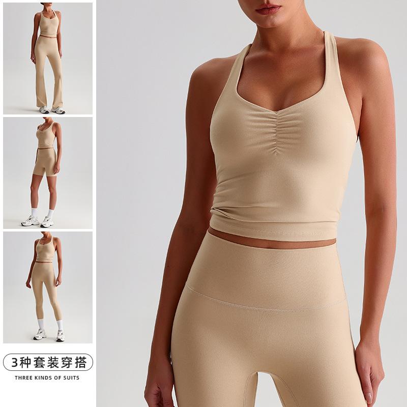 ヨガウェア レディース スポーツブラ タンクトップ 磨毛 伸縮性 吸湿速乾 ランニング フィットネス ト..