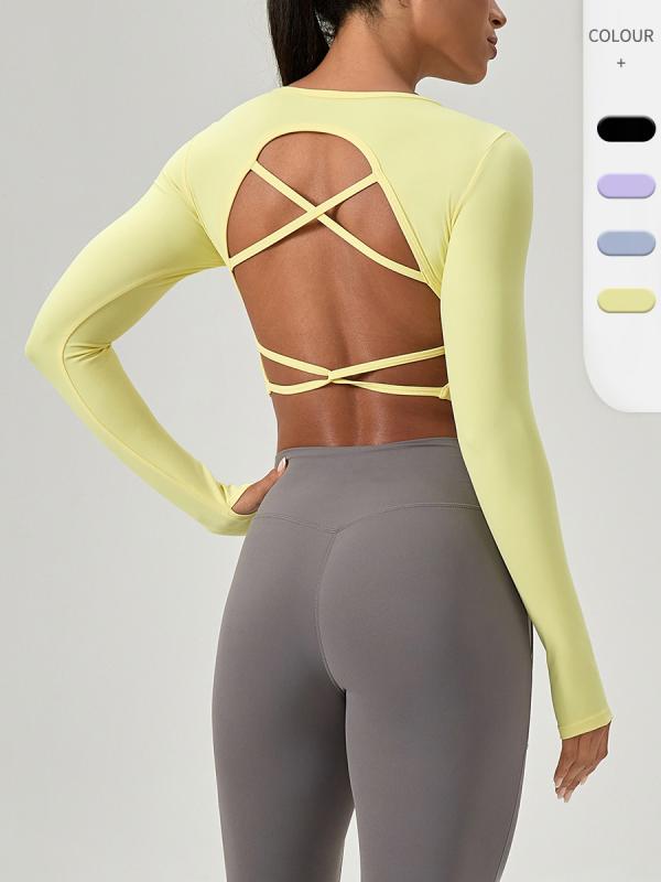 ヨガウェア レディース スポーツトップス 胸パッド付き 長袖 トレーニングウェア ランニング フィットネス 伸縮性 吸湿速乾 接触冷感 ..