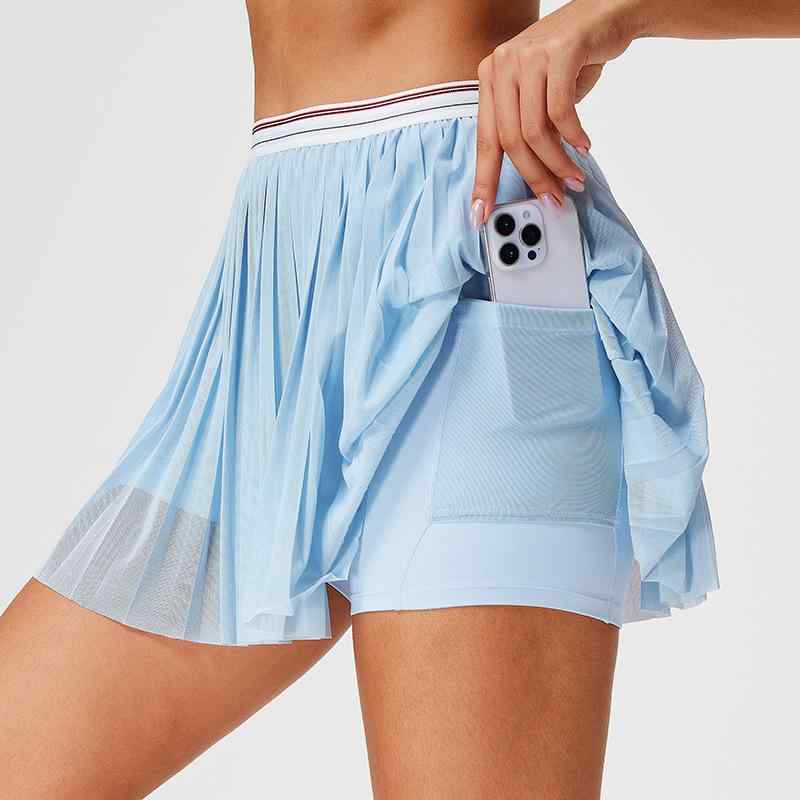 スカート レディース 速乾 スポーツ プリーツ インナーパンツ付き ヨガ 短パン アウトドア ゴルフ テニス 無地 吸湿速乾 春夏 秋冬 白 紺色 青 緑 ピンク 黄色 黒 S M L XL XXL XXXL
