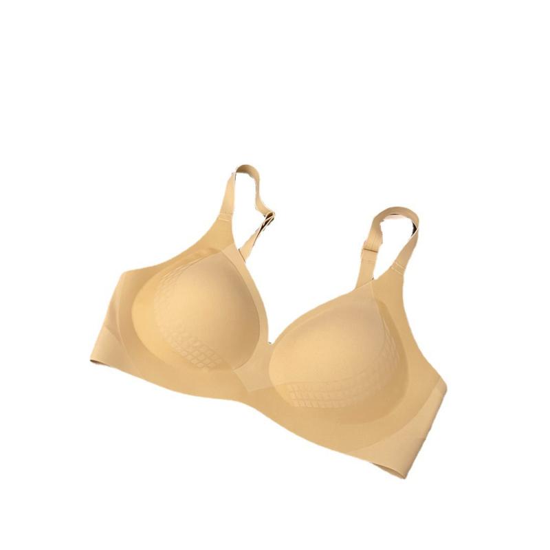 ブラジャー レディース 補正下着 無縫製 ノンワイヤー ソフト 柔らかい ナイトブラ 育乳 リフトアップ 谷間メイク 快適 通気性