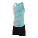 トレーニングウェア 男性用 女性用 上下セット 陸上競技 ランニング マラソン 短距離走 スポーツウェア 吸湿速乾 ポリエステル