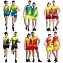 スポーツウェア 上下セット ランニングウェア トレーニングウェア 男性用 女性用 子供用 陸上競技 マラソン 短距離走 ポリエステル 吸湿速乾 ブラック レッド...