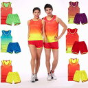 トラックスーツ 男女兼用 ランニングウェア トレーニングウェア 陸上競技 スポーツウェア ポリエステル 迷彩柄 イエロー レッド パープル グリーン ブルー2