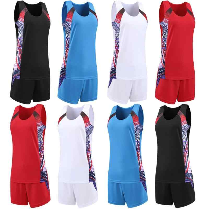 スポーツウェア レディース 迷彩柄 トラックスーツ 上下セット トレーニングウェア 陸上競技 ランニング ポリエステル 吸湿速乾 ブラック ホワイト ブルー レッド2