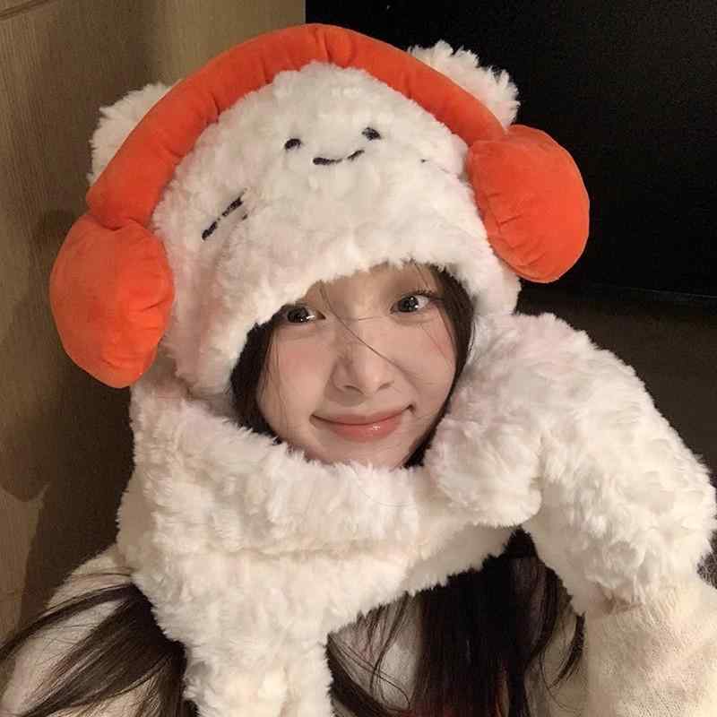 帽子 レディース 猫耳 ニット帽 秋冬 防寒 あったか かわいい 小顔効果 ケーブル編み 裏起毛 厚手 ふわふわ もこもこ 通勤 通学 プレゼント ギフト