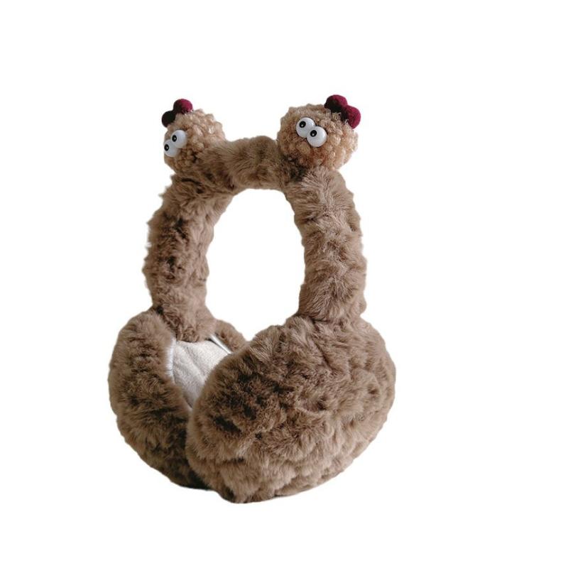 イヤーマフ レディース 秋冬 防寒 暖かい かわいい ふわふわ ファー調 耳当て 自転車 スキー スケート アウトドア