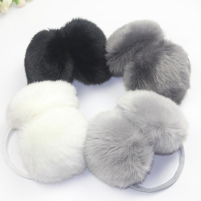 イヤーマフ レディース かわいい ふわふわ 後ろ当て式 耳当て 防寒 暖かい 秋冬2