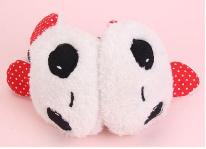 イヤーマフ レディース キッズ かわいい ヒョウ柄 うさぎ ふわふわ 子供 学生 防寒 防風 自転車 アウトドア2