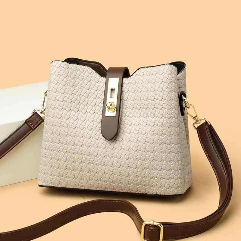 トートバッグ レディース 鞄 大容量 本革風 編み込み ショルダーバッグ 斜めがけ 肩掛け 多層 ブラック ワインレッド オフホワイト ブラウン 通勤 普段使い