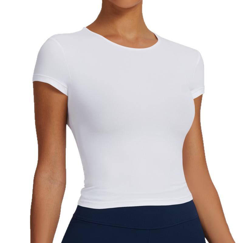 Tシャツ レディース ヨガウェア 速乾 スポーツウェア ランニングウェア トレーニングウェア ストレッチ 伸縮性 接触冷感 半袖 無地 春夏 秋冬 普段使い アウトドア