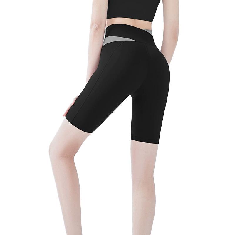 ヨガウェア レディース 上下セット スポーツウェア 無縫製 ヌード感 吸汗速乾 スタイルアップ パッド付き 半袖 短パン ショートパンツ ..