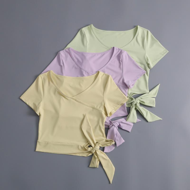 ヨガウェア レディース トップス 半袖 スポーツブラ トレーニングウェア ランニングウェア ストレッチ 吸湿速乾 伸縮性 春夏秋冬