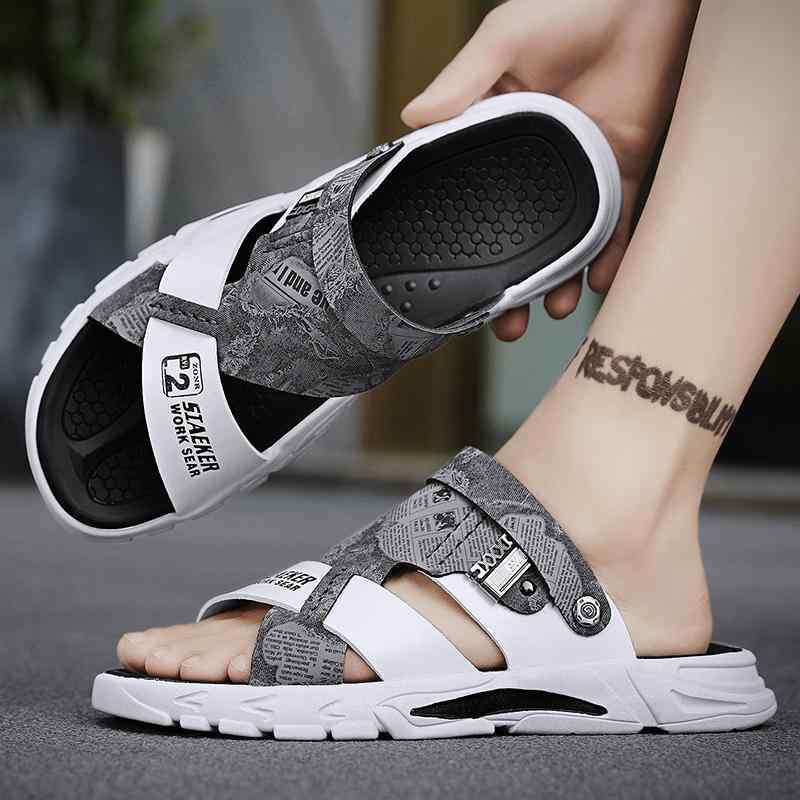 サンダル メンズ 男性用 ビーチサンダル 2way driver EVA 柔らかい 履きやすい 防水 滑り止め カジュアル 黒 ブラック グレー